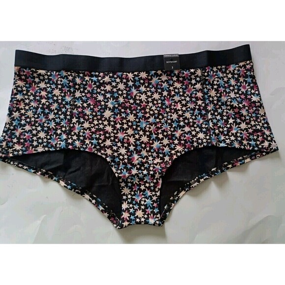 Torrid Curve Boyshort Size 2 XXL Stars Black Star Cotton Mid-Rise Stretch New - Picture 2 of 6